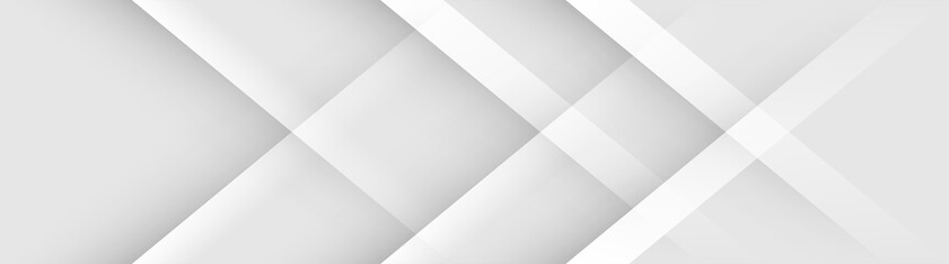 Poster - squares grey abstract smooth silver science futuristic white energy technology concept light rays st