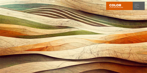 Wall Mural - Color background design. Wave gradient shapes composition. Futuristic design posters. Eps10 vector.
