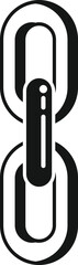 Poster - Web chain icon simple vector. Business system. Computer button