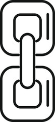 Poster - Social chain icon outline vector. Network system. Modern connection