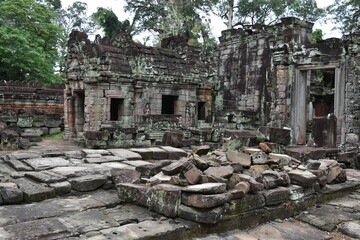 Wall Mural - Preah Khan Temple Courtyard Ruins, Siem Reap, Cambodia