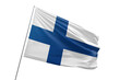 Transparent flag of finland