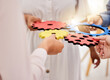 © M Einero/peopleimages.com - Success, collaboration and teamwork, people hands with gears. Diversity, hands and a team of business people working together. Planning, strategy and cooperation with men and women in the work office