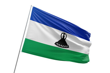 Transparent flag of lesotho