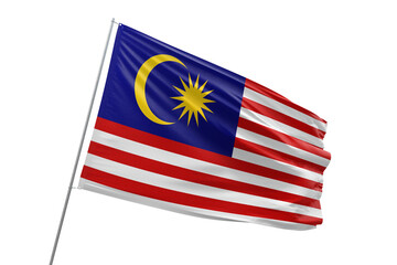 Wall Mural - Transparent flag of malaysia