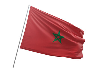 Wall Mural - Transparent flag of morocco