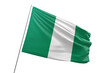 Transparent flag of nigeria