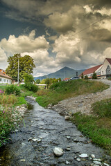 Wall Mural - mall river in Prundu Bargaului, Romania, 2022