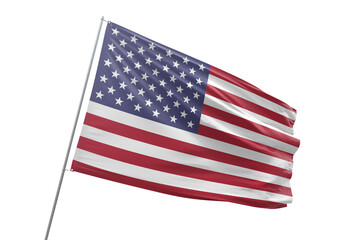 Wall Mural - Transparent flag of usa