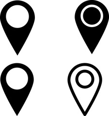 Poster - Maps pin. Location map icon on white background..eps