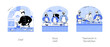 © Visual Generation - Restaurant kitchen work isolated cartoon vector illustrations se