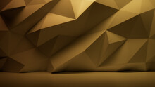 Ochre Abstract 3D Background.