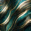 The natural Pattern Background in Gold and Teal color, Digital generate image