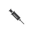 © alekseyvanin - Vaccine syringe vector icon