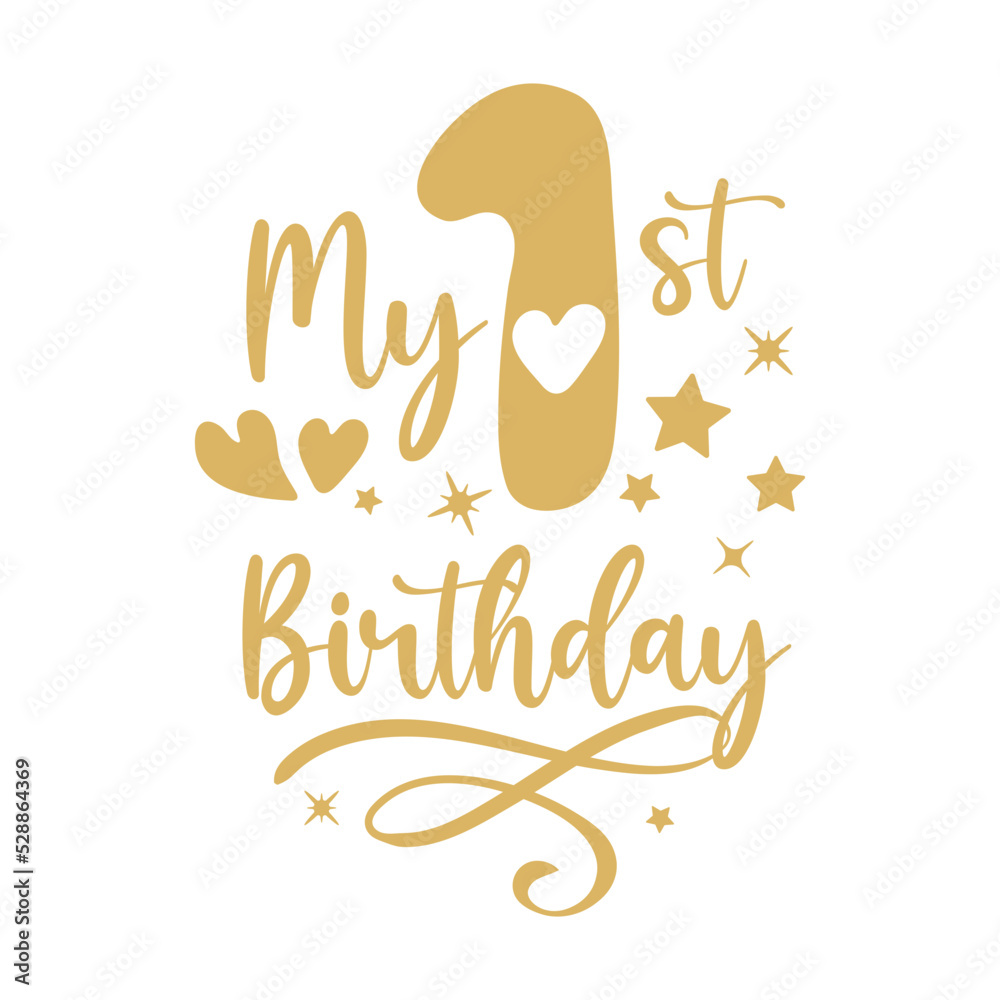My first birthday my 1st birthday 
