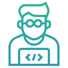 Wall Mural - programmer icon