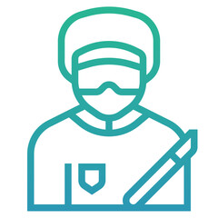 Sticker - surgeon icon