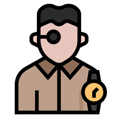 Sticker - watchmaker icon