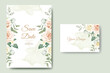 © retno - Wedding Invitation Card With Floral Watercolor