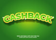 © junior-creative - Cashback text effect template design with 3d style, for promotion and business, banner, poster