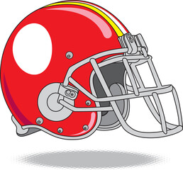 helmet football team, vector illustration