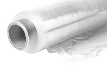 Roll Of Wrapping Plastic Stretch Film.