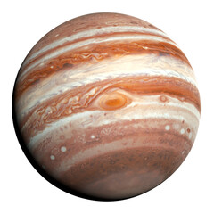 Wall Mural - jupiter, the largest planet in the solar system, isolated