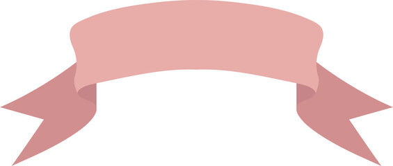 Poster - decorative caption banner. red flag ribbon element