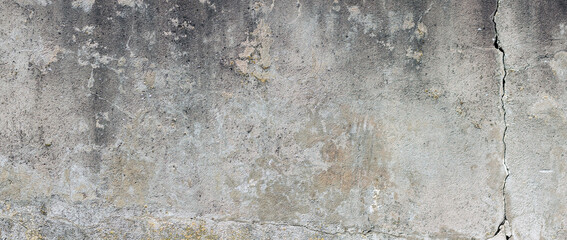 Wall Mural - old concrete wall with crack background. aged cracked dirty wall for photography background or urban
