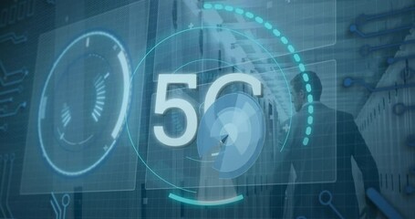Poster - Animation of text scopes and data processing over grid