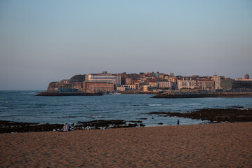 Sticker - The city of Gijon, Spain