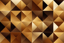 Geometric Flat Gold Pattern. Modern, Minimal Luxury Background. Rich Decorative Grid. Graphic Lines With Golden Elements. Simple Illustration. Backdrop For Brochure Or Card. Jewellery Wallpaper.
