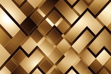Wall Mural - Geometric flat gold pattern. Modern, minimal luxury background. Rich decorative grid. Graphic lines with golden elements. Simple illustration. Backdrop for brochure or card. Jewellery wallpaper.
