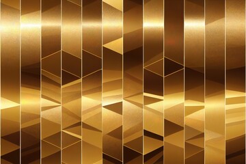 Wall Mural - Geometric flat gold pattern. Modern, minimal luxury background. Rich decorative grid. Graphic lines with golden elements. Simple illustration. Backdrop for brochure or card. Jewellery wallpaper.