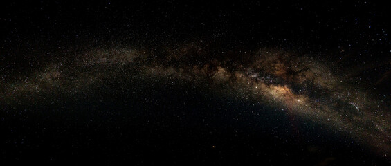 Wall Mural - panorama blue night sky milky way and star on dark background.lots of stars in the night sky.with no