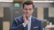 © stockbakers - Portrait of Sick Businessman having Toothache