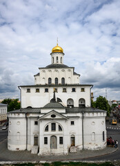 Golden Gate, a monument of ancient Russian architecture, built in 1164 in Vladimir, Russia