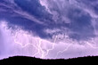 © SuperStock - Lightning bolts striking the summit of Sullivan Butte in Chino Valley Arizona during the 2022 Monsoon season.
