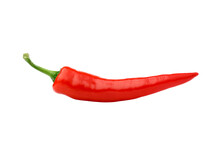 Fresh Red Chili Pepper Isolated