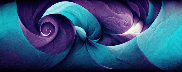 Wall Mural - Hypnotic swirls as abstract wallpaper background design