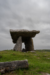 Sticker - long exposure view of the Poulnabrone Dolmen in County Clare of Western Ireland