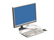 © 3000ad - Computer monitor, keyboard and mouse.