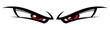 © Artoholics - Cartoon eyes vector graphic angry comic emotion car decal evil face sticker