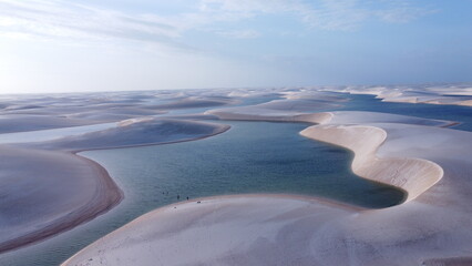 Wall Mural - Foto Lagoa Bonita Lençois Maranheses - Maranhão - MA