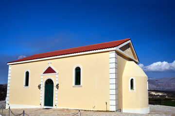 Sticker - the orthodox church in the mountains of the island of Kefalonia