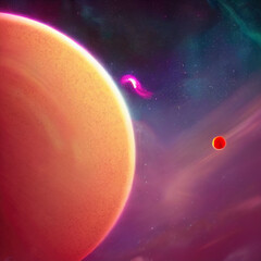 Wall Mural - planet in space