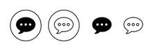 Chat Icon Vector. Speech Bubble Sign And Symbol. Comment Icon. Message