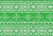 Knitting Christmas vector background snowflakes