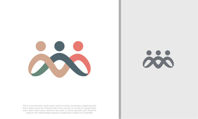 Global Community Logo Icon Elements Template. Community human Logo template vector. Community health care. Abstract Community logo. Human Resources Consulting Company.