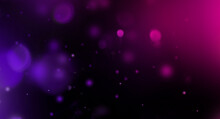 Pink And Purple Lens Flare Particles. Abstract Background